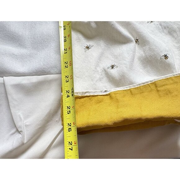 SOPHIE ALLPORT Women Pajama Pants Bees Elastic Drawstring Waist Sz L White 11-7 - Picture 11 of 12